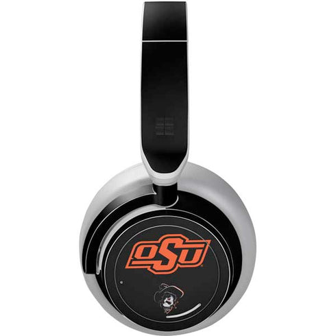 Oklahoma State University OSU on Black Surface Headphones Skin
